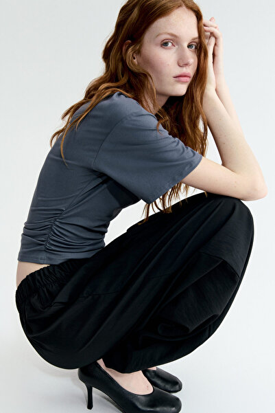 H&M Büzgülü Tişört