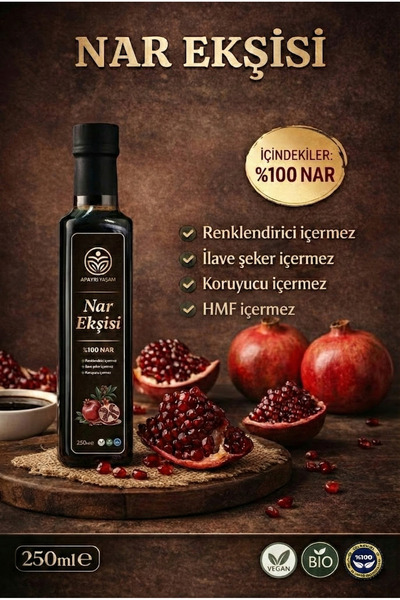 Apayrı Yaşam %100 Nardan Evoparasyon Yöntemi ile Üretilen NAR EKŞİSİ 250ml