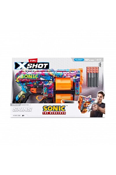 X-Shot Arma de jucarie X&minus;Shot Skins Dread, Sonic, Robotnik,...