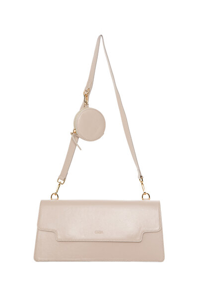 GİZİA İçi Küçük Çanta Detaylı Dikdörtgen Form Deri Çanta