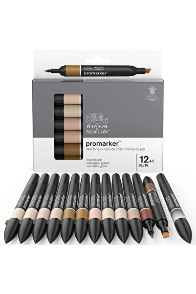 Winsor Newton Winsor & Newton Promarker Kalem Seti + Karıştırıcı Skin Tones 1...