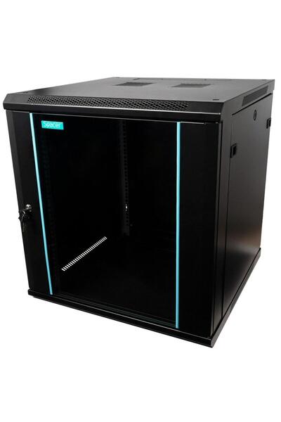 Spacer Dulap de perete 19" 12U 600x600mm, pachet plat, negru, panouri detașab...