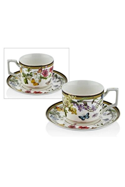 LAMEDORE Muse Garden 6'lı Çay Fincan Seti 15X6,5Cm 1BSF-1900MG