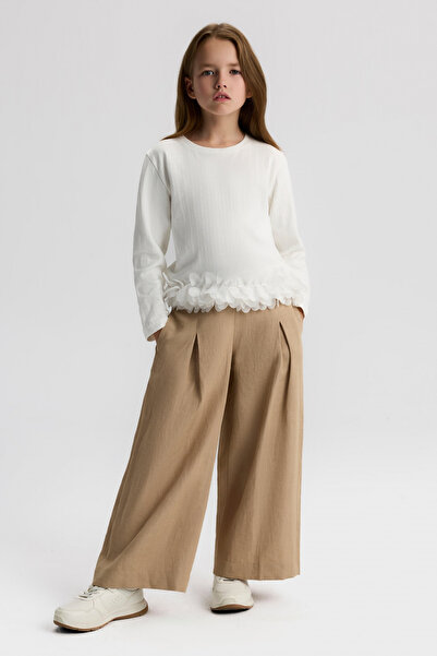 NK Pantaloni largi Beren pentru fete, 8-14 ani, nurcă