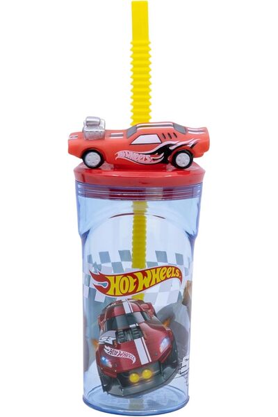Stor 3D Figurine Tumbler 360 ML Hotwheels Blue Fire