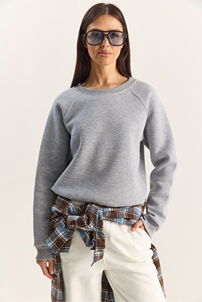 Hiccup Knitted sweatshirt with round collar and relaxed fit LUCCI