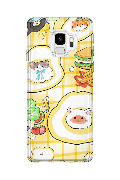 lelia حافظة هاتف شفافة مطبوعة متوافقة مع هاتف سامسونج جالاكسي S9 |   مجموعة: ...