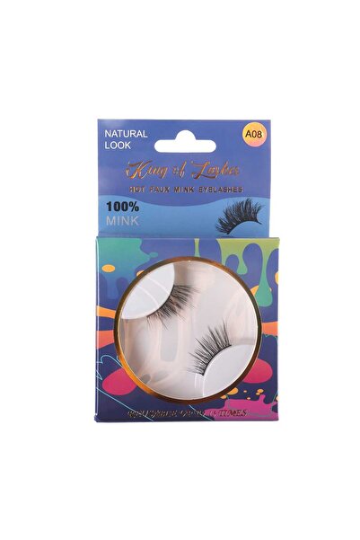 King of Lashes رموش صناعية من المنك - A08