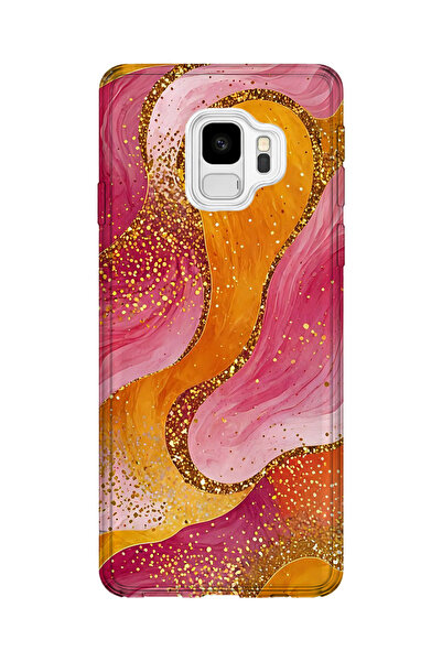 lelia حافظة هاتف شفافة مطبوعة متوافقة مع هاتف سامسونج جالاكسي S9 |   مجموعة ك...