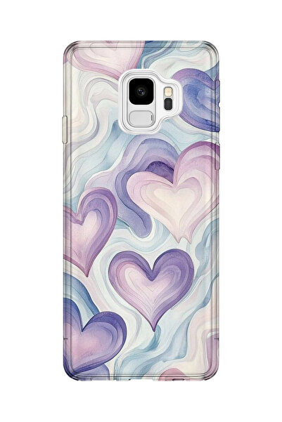 lelia حافظة هاتف شفافة مطبوعة متوافقة مع هاتف سامسونج جالاكسي S9 |   مجموعة: ...