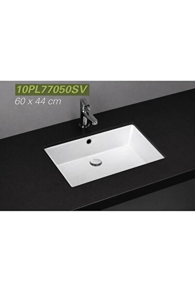 İsvea - Tezgahaltı Lavabo Dikdörtgen Beyaz - 10PL77050SV