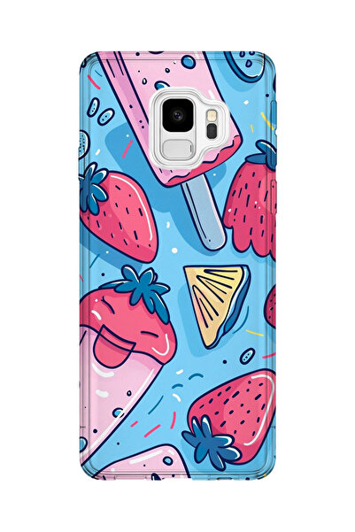 lelia حافظة هاتف شفافة مطبوعة متوافقة مع هاتف سامسونج جالاكسي S9 |   مجموعة: ...