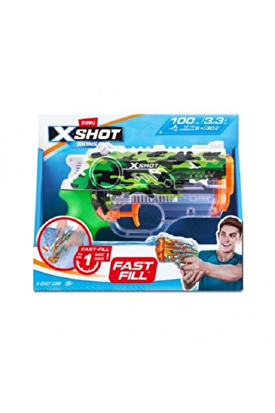 X-Shot Pistol cu ​​apă Jungle Camo Fast Fill' Skins Nano' X'Shot' Zuru