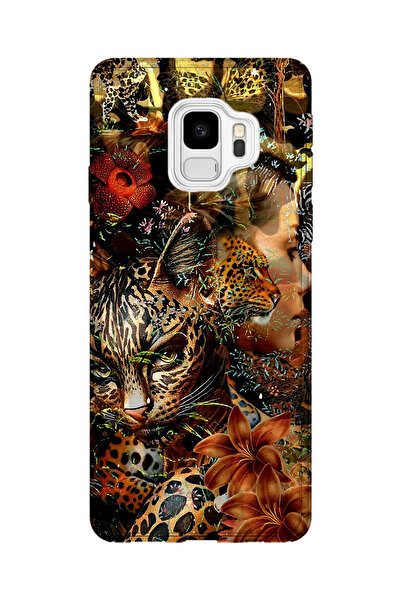 lelia حافظة هاتف شفافة مطبوعة متوافقة مع هاتف سامسونج جالاكسي S9 |   مجموعة W...