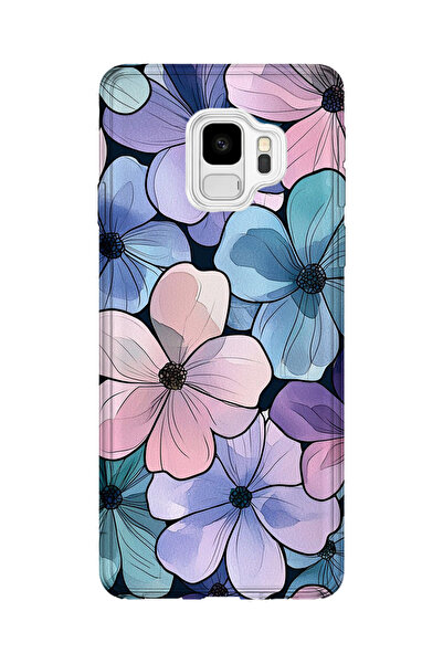 lelia حافظة هاتف شفافة مطبوعة متوافقة مع هاتف سامسونج جالاكسي S9 |   مجموعة: ...