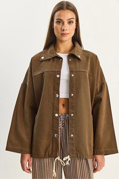 Hiccup LUCCI oversized button-up Denim jacket