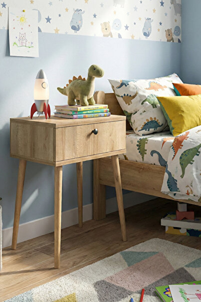 Monte Sehpa Vien Çocuk Odası Komodin Meşe