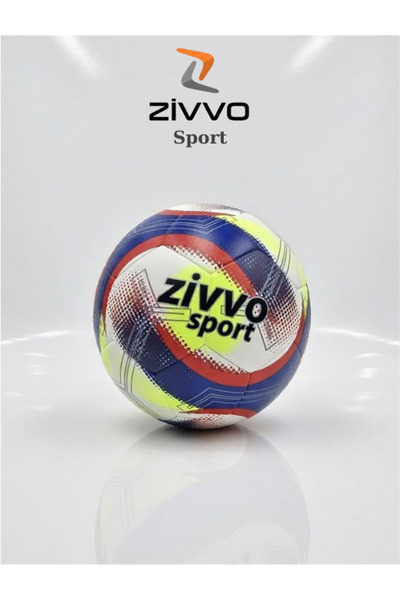 Zivvo كرة قدم ملونة رقم 5 مع مضخة هواء مرفقة، مناسبة للملاعب الصلبة والسجاد.