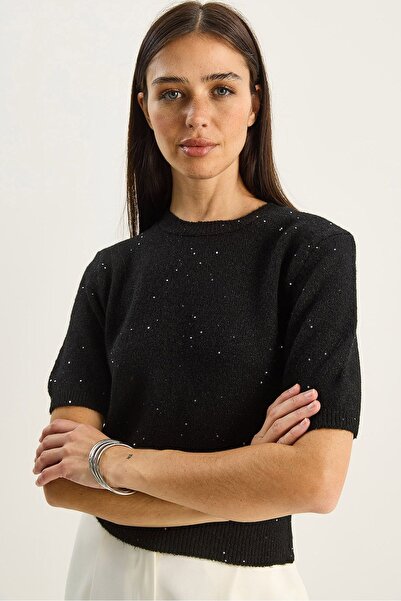 Hiccup LUCCI Lurex Pattern Knit Top