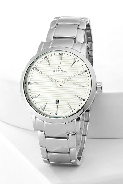 Coliseum CLS8965SS-EMT-01 ERKEK METAL TAKVIMLI TEK SAAT