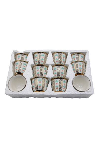 Other طقم أكواب البادية - تصميم فريد بخط ذهبي