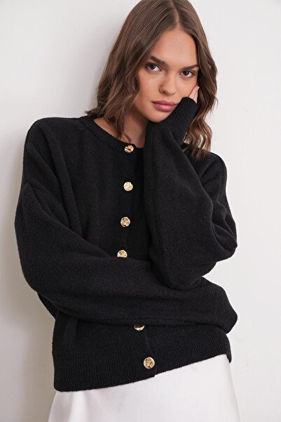 Hiccup Mixray ribbed knitted cardigan with buttons