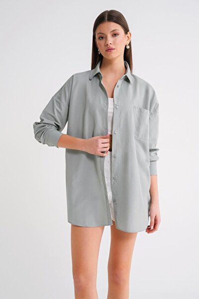 Hiccup Mixray long sleeve button-down shirt