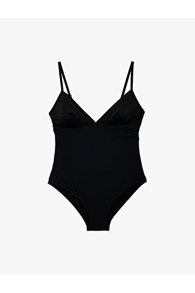 Koton V-Neck Thin Strap Swimsuit