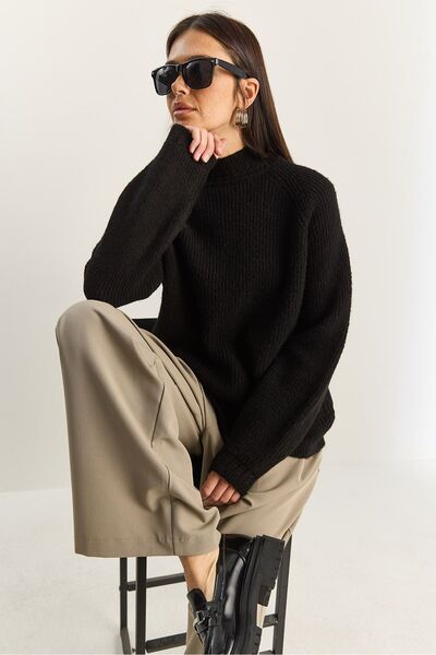 Hiccup LUCCI Oversized round neck knitted sweater