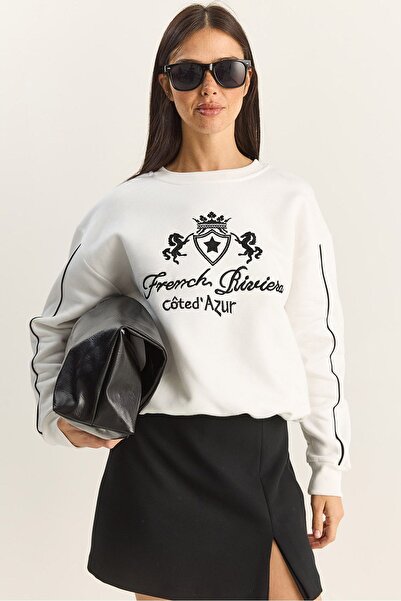 Hiccup Knitted sweatshirt with round and Stretchy collar LUCCI