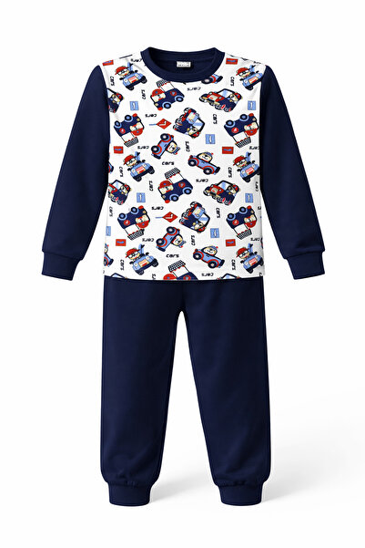 REMSA Момчешки памучен комплект пижама с мотиви 6068-20 Laci02