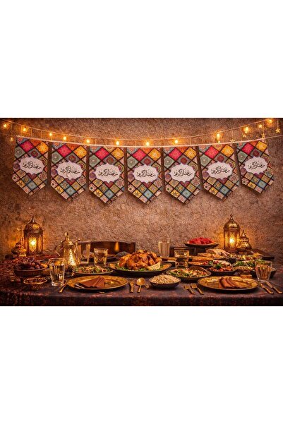 Generic Paper Decoration Tags For Ramadan With Ramadan-Themed Designs And Colors