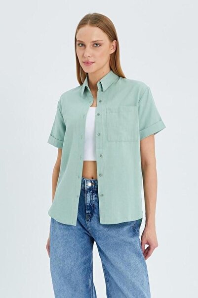 Hiccup Mixray Slim Fit Poplin Shirt with Pocket