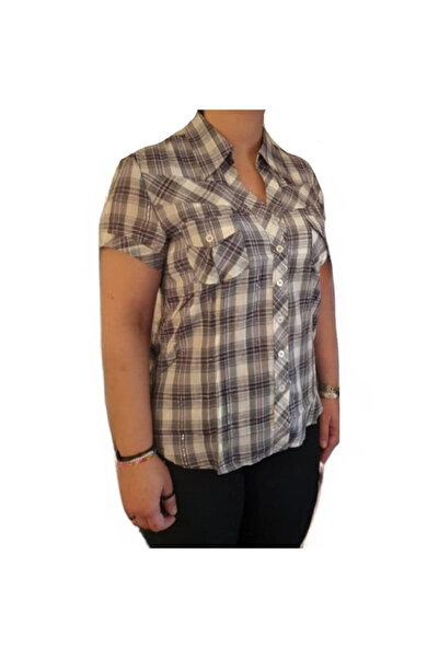 River Flower shirt C099 color gray-purple,