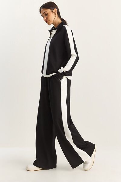 Hiccup LUCCI Kontrasto Detaljo Duj-Korto Co Ord Set