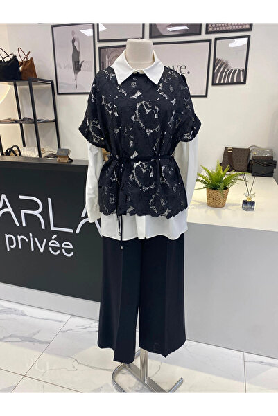 Parla Prive 2K GÜPÜRLÜ GÖMLEK TAKIM