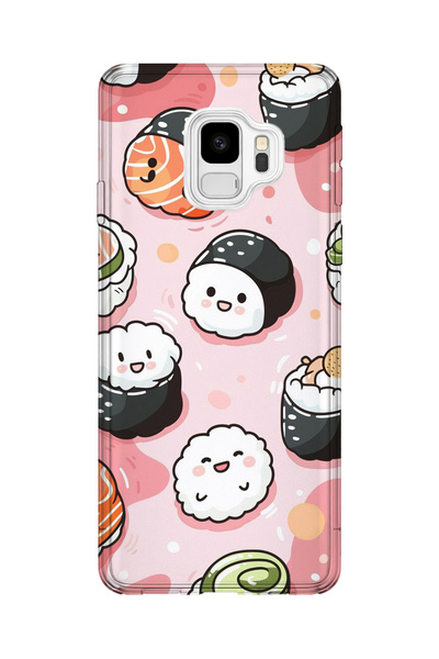 lelia حافظة هاتف شفافة مطبوعة متوافقة مع هاتف سامسونج جالاكسي S9 |   مجموعة: ...