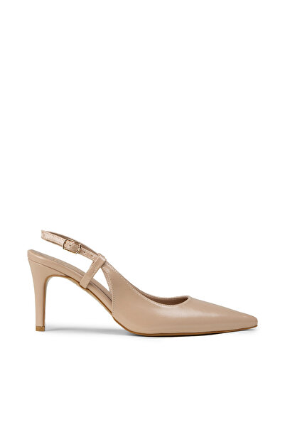 Deery Women's Beige Slingback Stiletto
