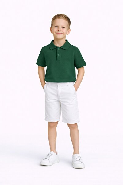 Nacar 23 Nisan 29 Ekim Gösteri Kıyafeti Erkek Çocuk Polo Yaka Tişörtlü Şortlu...