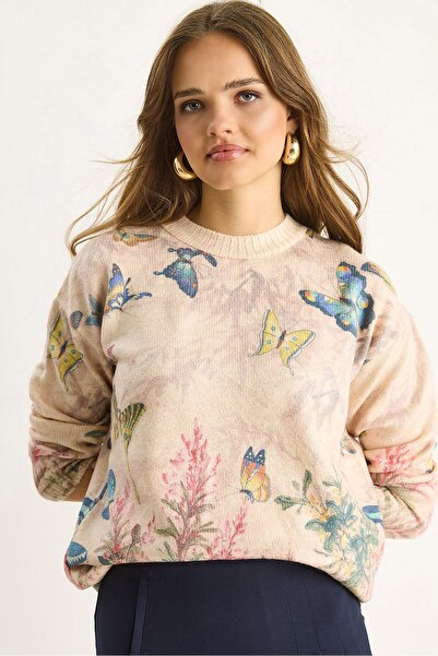 Hiccup Pulover tricotat cu piese Bianco Lucci