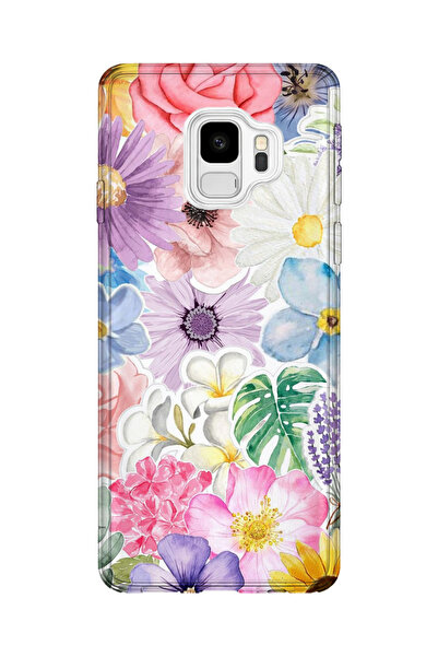 lelia حافظة هاتف شفافة مطبوعة متوافقة مع هاتف سامسونج جالاكسي S9 |   مجموعة ف...