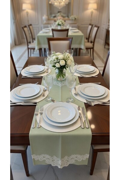 Mulberry 6 Χειροποίητα Σουπλά |   Ανθεκτικό στους λεκέδες στρογγυλό σερβίτσιο...