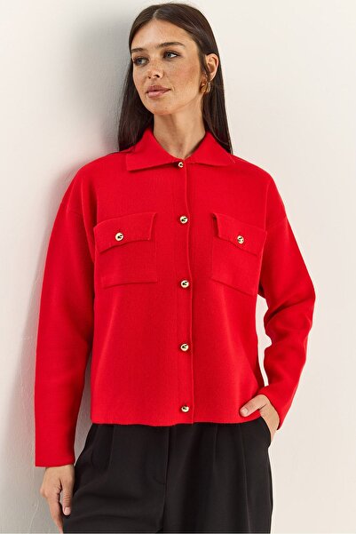 Hiccup LUCCI Polo Collar Cardigan