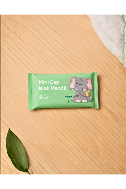 OMAC 1 Adet Mini Cep Islak Mendil Kokusuz Temizlik Bezi 1 Paket Çocuk Okul Ça...