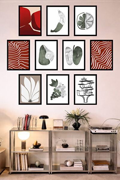 UNT Bucătărie cu aspect de cadru, 10 piese |   Modern |   Set de pictură cu a...