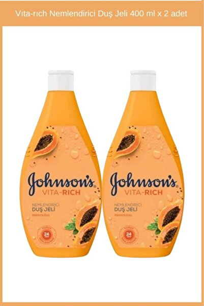 Johnson's Vita Rich Papaya Özlü Nemlendirici Duş Jeli 400 ml x2