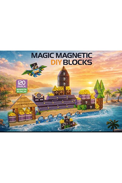 nöbetçi oyuncakçı onlinebazaar oyuncağın yeni 120 Parça Korsan Temalı Manyeti...