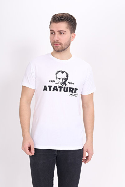 Toontoy Μπλουζάκι Unisex με στάμπα Ατατούρκ και κοντό μανίκι