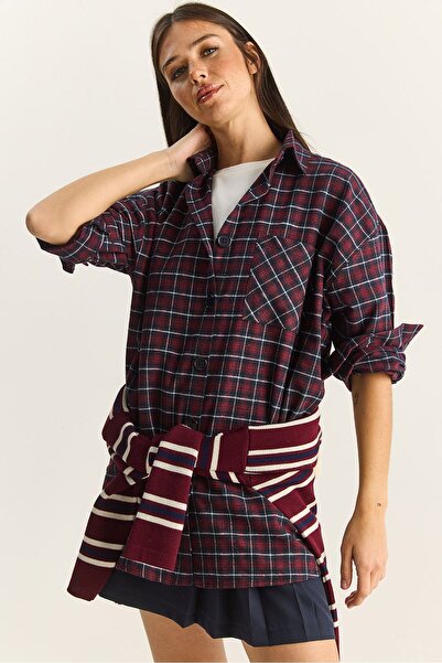 Hiccup LUCCI Oversized Plaid Poplin Shirt