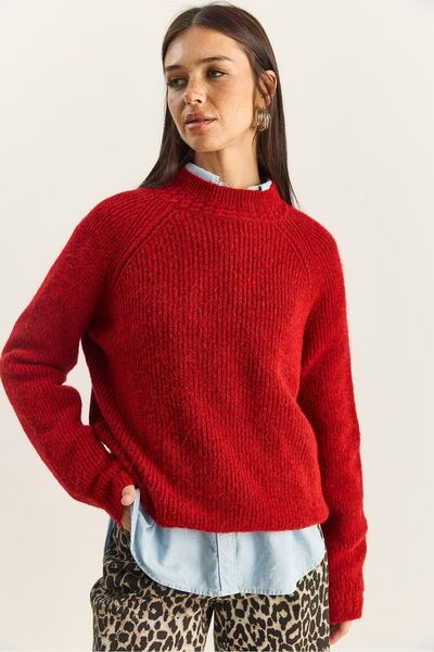 Hiccup LUCCI Oversized round neck knitted sweater